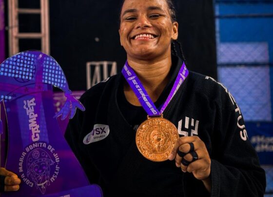 Com apoio do Grupo VSX, atleta sergipana de jiu-jitsu vence torneio em Alagoas