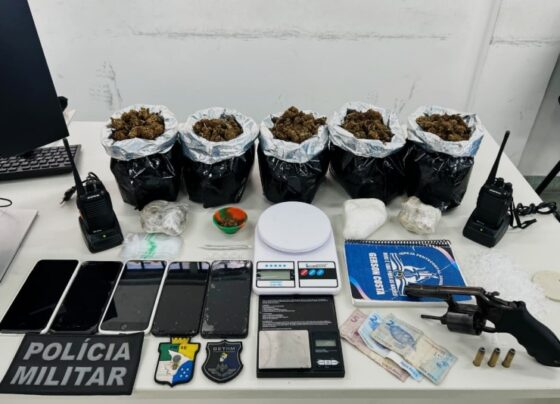 Polícia Militar apreende drogas e arma de fogo em Nossa Senhora do Socorro – P.M.S.E.