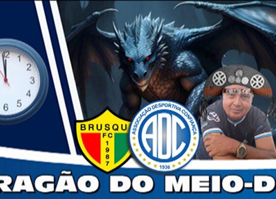 Confiança vacila no final e perde para o Brusque – Dragão do Meio-Dia 26/04/26