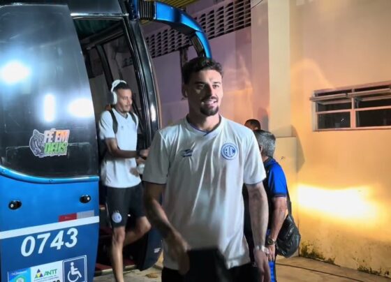 A chegada do Confiança no Batistão 29/04/26