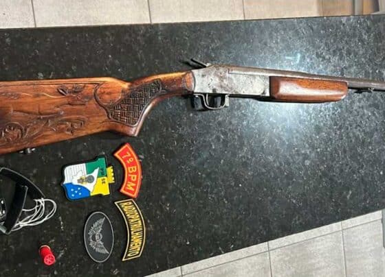 Ação da PM termina com suspeito detido e arma apreendida em Lagarto
