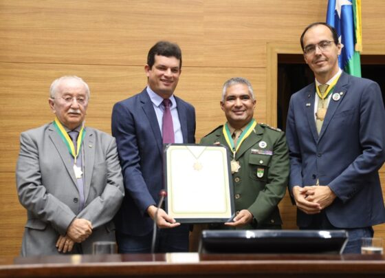 Alese homenageia Exército e entrega maior honraria da Casa ao comandante do 28º BC