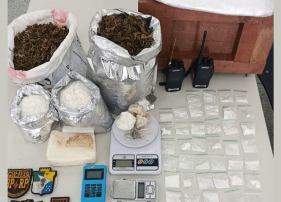 PM apreende grande quantidade de drogas em imóvel utilizado para tráfico no município de Pirambu – P.M.S.E.
