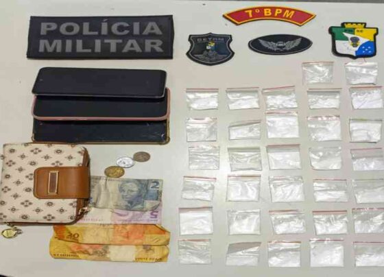 PMSE prende mulher por tráfico de drogas em Lagarto – P.M.S.E.