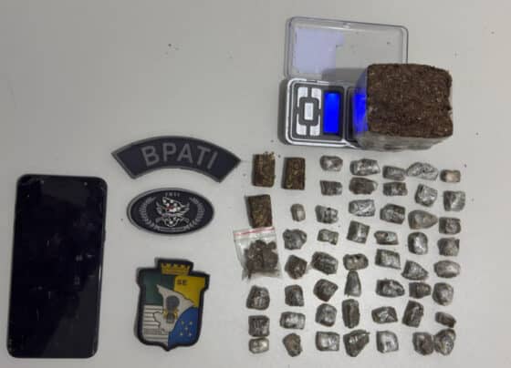 Polícia Militar apreende drogas e prende suspeito por tráfico em Capela – P.M.S.E.