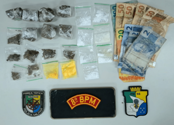 Polícia Militar prende suspeito de tráfico ilícito de entorpecentes na Zona Norte de Aracaju – P.M.S.E.