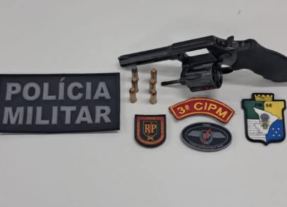 Polícia Militar prende suspeito por porte ilegal de arma de fogo em Laranjeiras – P.M.S.E.