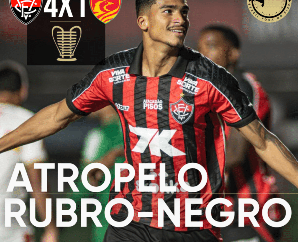 Vitória goleia Juazeirense por 4 a 1 e assume liderança do grupo na Copa do Nordeste - Imagem do artigo