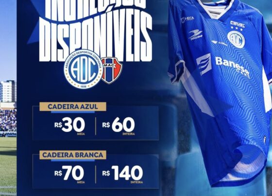 Confiança inicia venda de ingressos para duelo contra o Maranhão pela Série C no Batistão