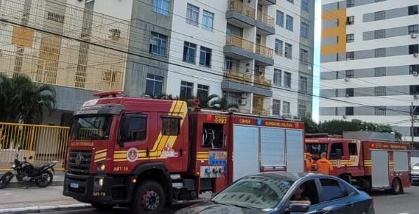 Corpo de Bombeiros controla princípio de incêndio em apartamento no bairro Suíssa
