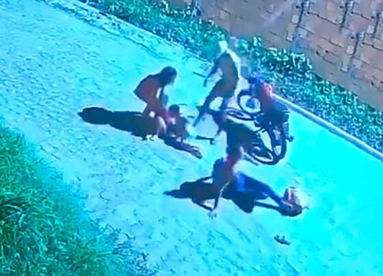 Criança sofre fratura após queda de moto com cinco pessoas em Lagarto