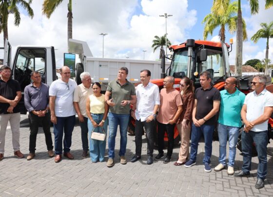 Estância recebe novos equipamentos para o setor agrícola e infraestrutura