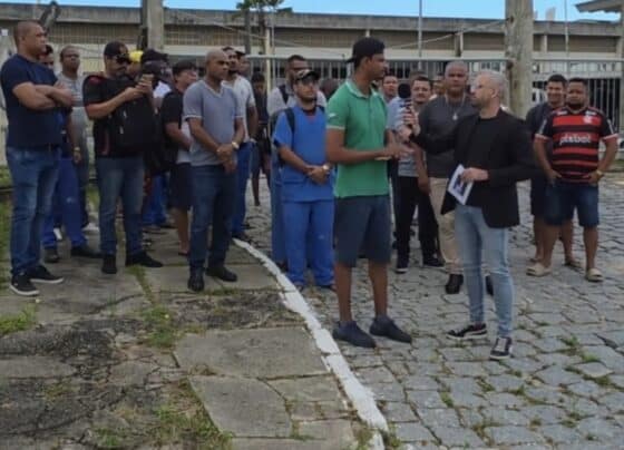 Funcionários das empresas Sisa e Nortista protestam contra atraso de salários e denunciam falta de FGTS e férias
