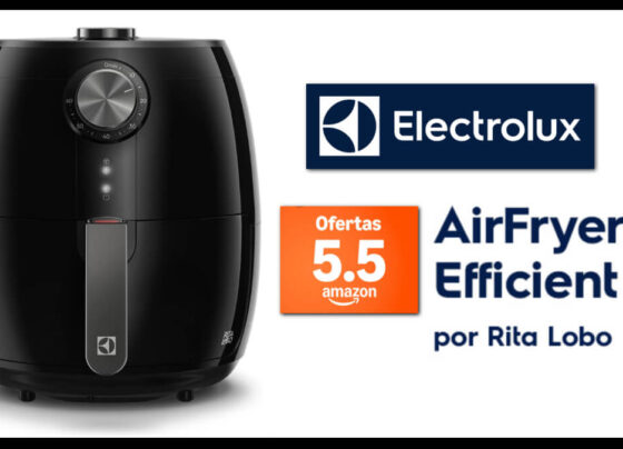 Ofertas 5.5 Amazon: desconto de 47% na Air Fryer Efficient da Electrolux