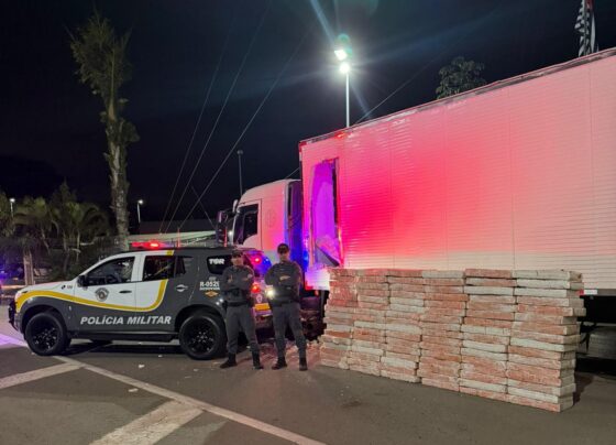 PM Rodoviária apreende 1,5 tonelada de maconha em rodovia do interior de São Paulo