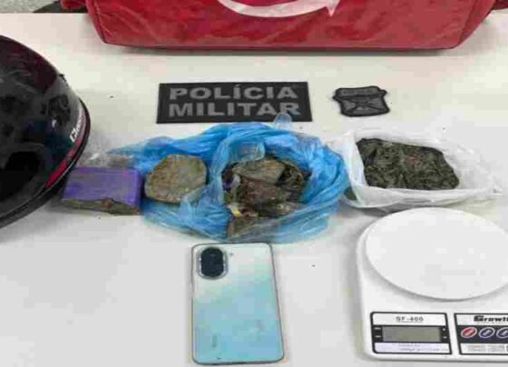 PMSE apreende drogas e balança de precisão em Nossa Senhora do Socorro