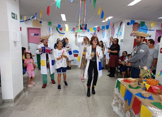 Ambulatório de Seguimento do Recém-Nascido de Alto Risco promove confraternização junina para pacientes