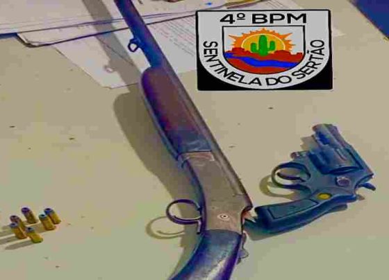 PMSE prende suspeito por porte ilegal de armas de fogo em Poço Redondo
