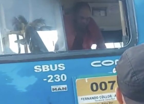 Tentativa de assalto a ônibus termina com motorista ferido e suspeito preso em Aracaju