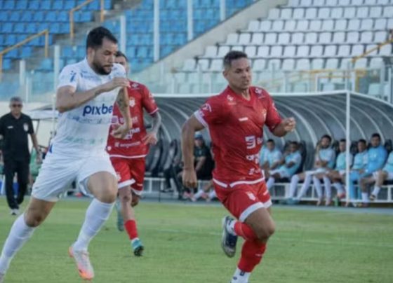 Thiago Santos marca, mas Sergipe leva gol no fim e empata com o Serra Branca pela Série D