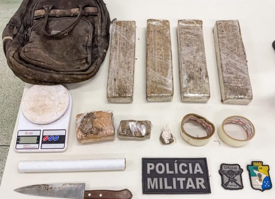 BPChoque apreende 4,3 kg de maconha após denúncia de roubo em Aracaju