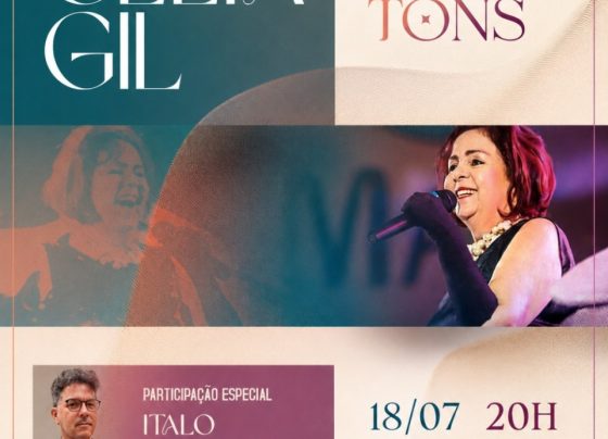 Célia Gil apresenta “Entre Tons”, no Restaurante Trevo, em Aracaju