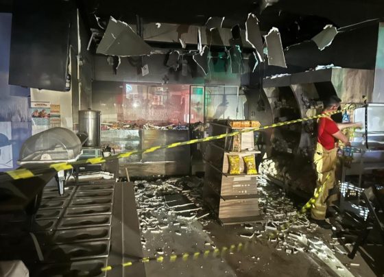 Incêndio atinge padaria na Rua Boanerges de Almeida Pinheiro, no Centro de Itabaiana; ninguém se feriu