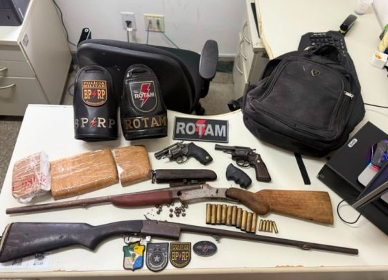 Ação integrada entre PMs de Sergipe e Alagoas apreende cinco armas e mais de dois quilos de cocaína durante operação da Renoe