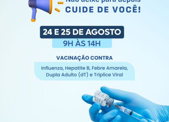 MPSE e parceiros promoverão Campanha de Vacinação contra diversas doenças nos dias 24 e 25
