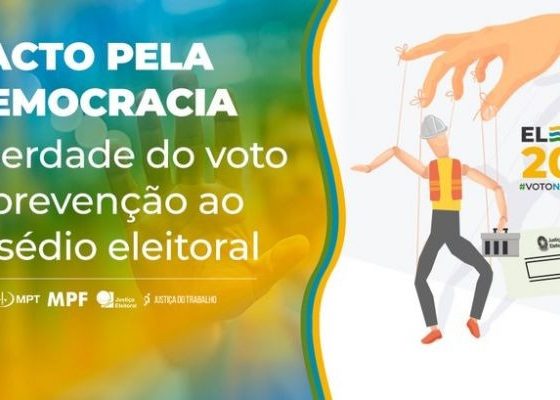 MPT-SE e TRE-SE firmarão Pacto pela Democracia, Liberdade do Voto e prevenção ao Assédio Eleitoral