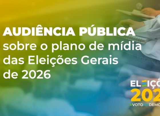 Nesta quinta-feira (20), Tribunal Regional Eleitoral de Sergipe realiza audiência pública sobre plano de mídia das Eleições Gerais de 2026