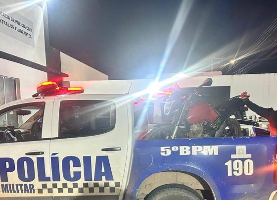 PM apreende motocicleta com chassi e motor adulterados após fuga em Pirambu