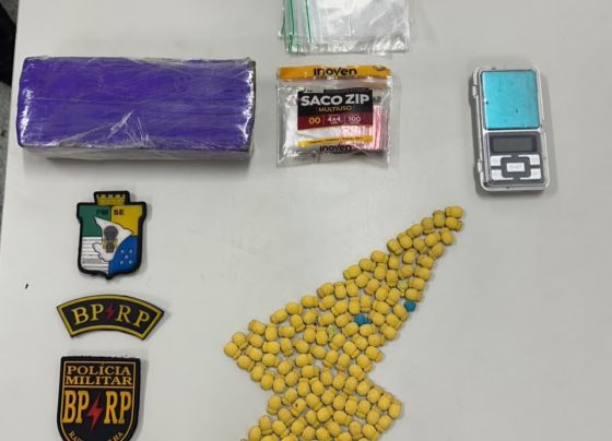 Polícia Militar apreende drogas durante ação no bairro Jabotiana