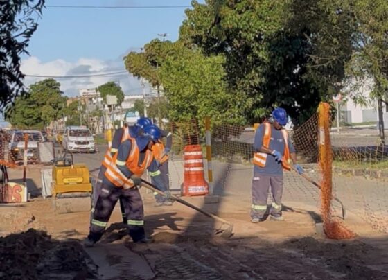 Obras de Adutora na Avenida Maranhão chegam a 50% de execução