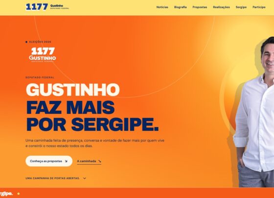 Gustinho lança site oficial com notícias, ações e propostas na caminhada pela reeleição