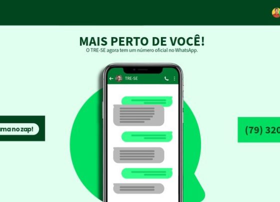 Tribunal Regional Eleitoral de Sergipe reforça canal oficial de atendimento pelo WhatsApp