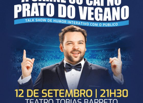 “A Carne Só Cai no Prato do Vegano”: humorista Raphael Ghanem apresenta talk show em Aracaju neste fim de semana