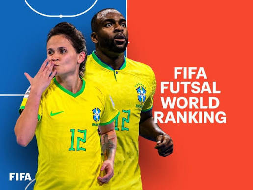 Brasil lidera rankings mundiais de futsal masculino e feminino da FIFA