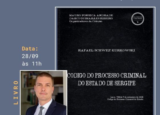 ESMP INFORMA: Promotor de Justiça Rafael Kurkowski lança livro sobre a história do processo criminal em Sergipe