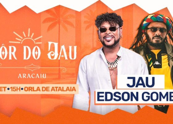 Neste sábado (5), Jau, Edson Gomes e Reação se apresentam em evento na capital sergipana