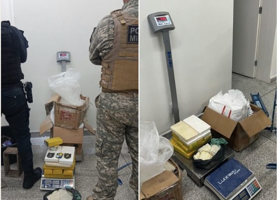 PM apreende 8 kg de maconha e cinco tabletes de cocaína na Zona Norte de Aracaju