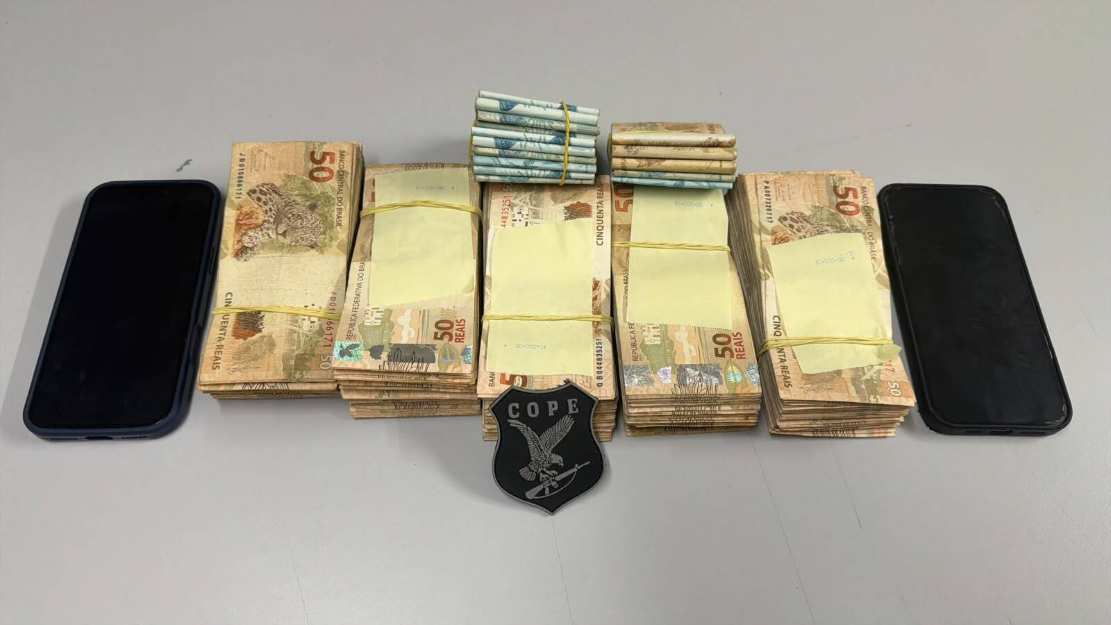 Polícia Civil conduz homem transportando cerca de R$ 65 mil no interior do Estado