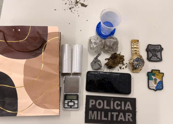 Polícia Militar apreende drogas e prende homem por tráfico em Aracaju