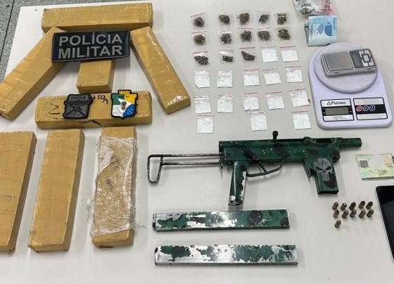 Polícia Militar prende homem com arma e cinco quilos de maconha na Zona Sul de Aracaju