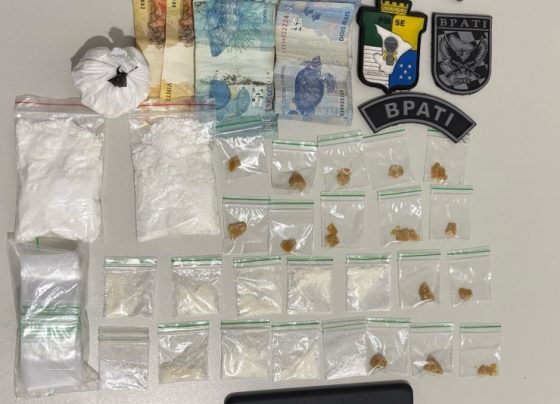Polícia Militar prende homem por suspeita de tráfico de drogas em Carmópolis