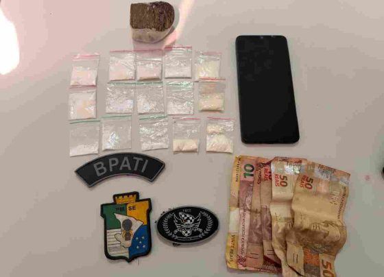 Polícia Militar prende homem por tráfico de drogas em Capela