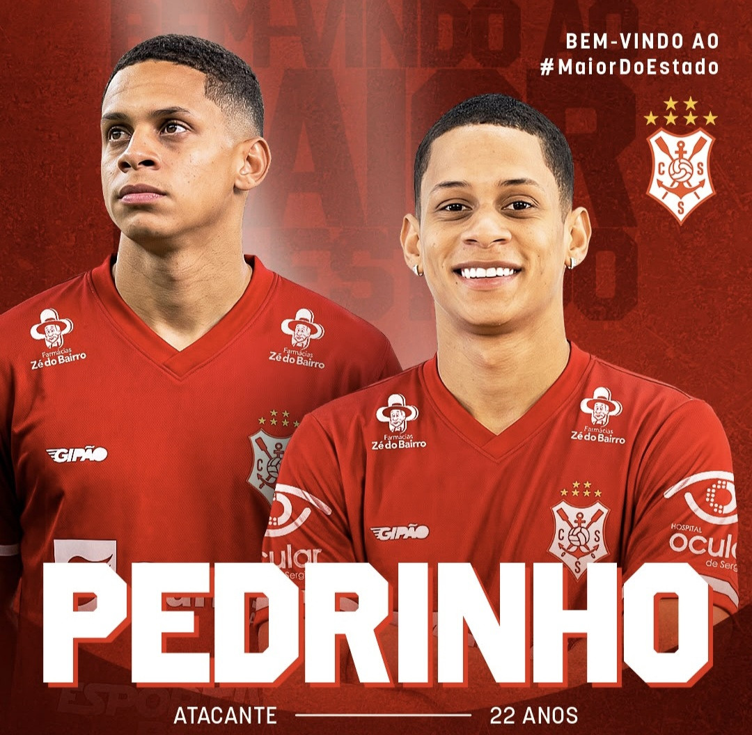 Sergipe anuncia atacante Pedrinho como reforço para a temporada 2027