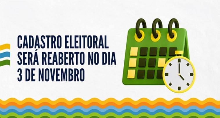 Cadastro eleitoral será reaberto em 3 de novembro em Sergipe