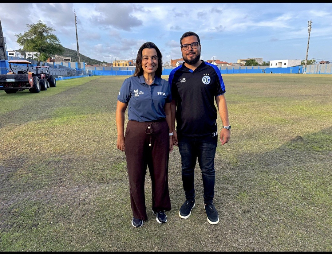Confiança recebe visita técnica da FIFA para avaliar o Sabino Ribeiro como centro de treinamento para a Copa do Mundo Feminina de 2027