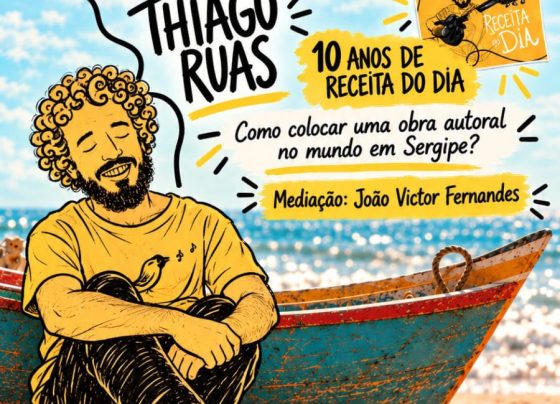 JamAju Sessions celebra dez anos do álbum Receita do Dia, de Thiago Ruas, em Aracaju